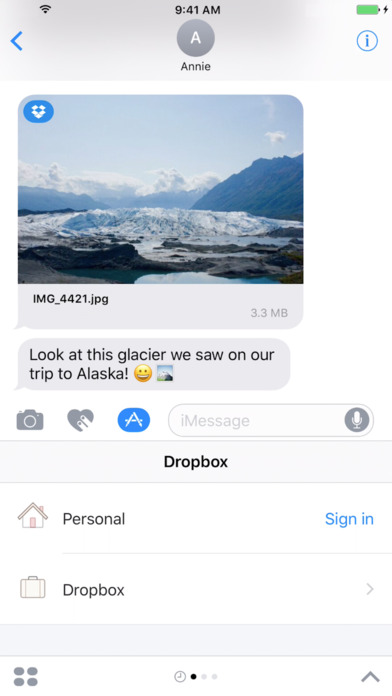 photo privacy setting dropbox iphone
