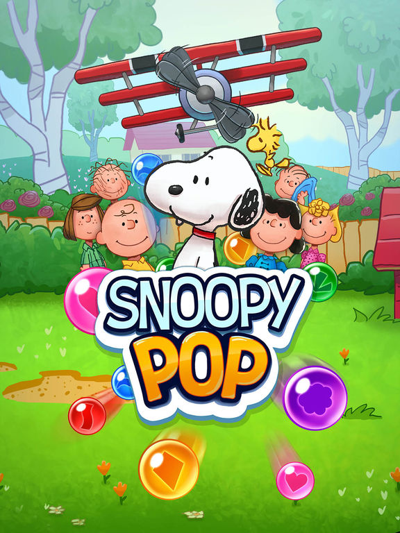 snoopy pop! - match 3 classic bubble shooter!