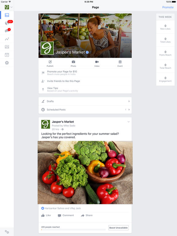 Facebook Pages Manager on the App Store