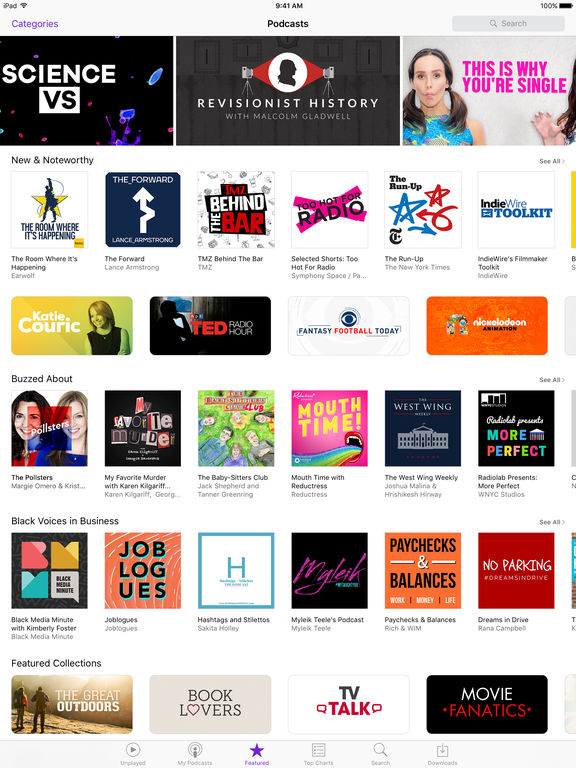 Podcasts on the App Store
