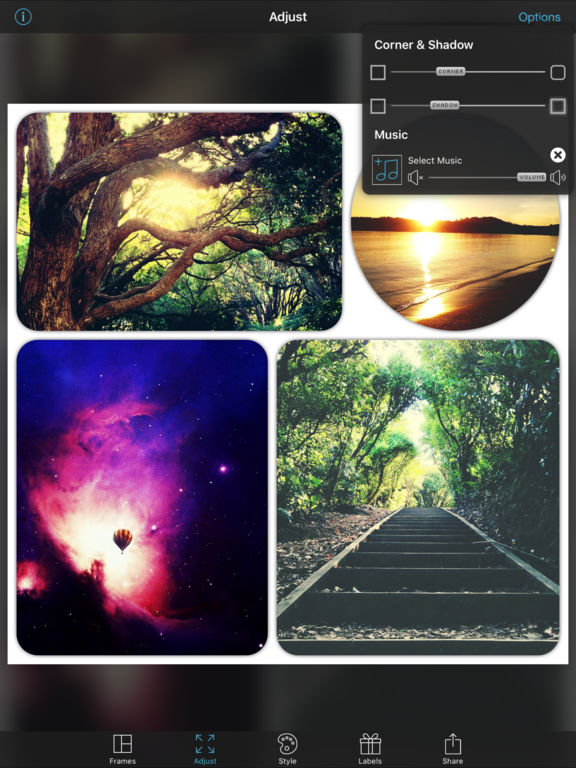 which picframe has option for 6 pic