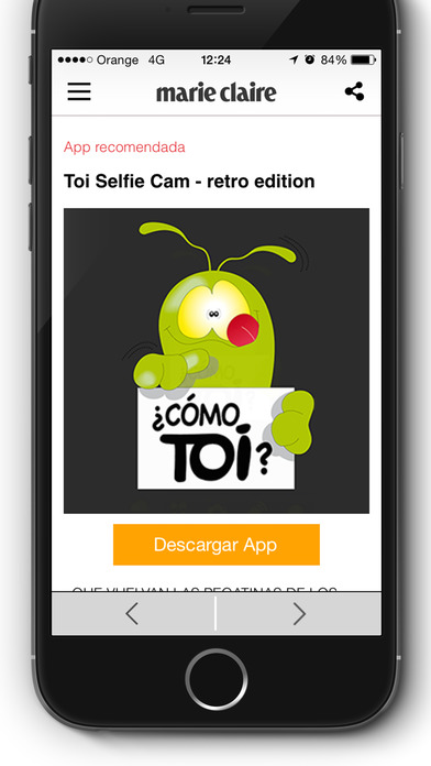 Captura de pantalla del iPhone 4