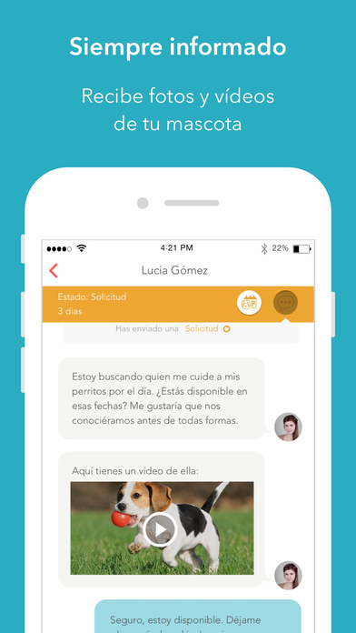 Captura de pantalla del iPhone 4