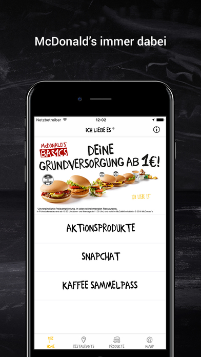 „McDonald’s Deutschland“ im App Store