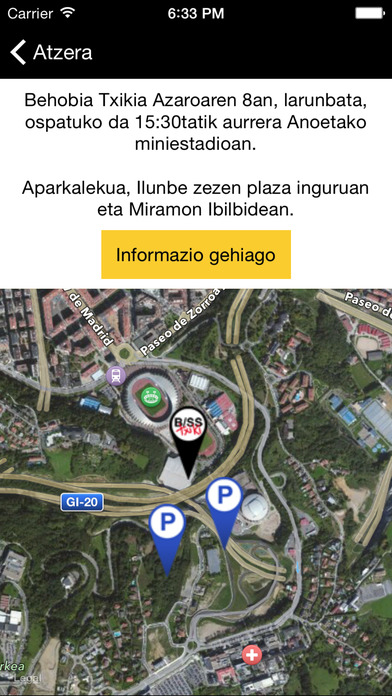 Captura de pantalla del iPhone 5