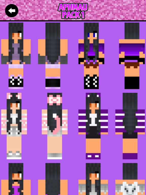 aphmau skins free mc