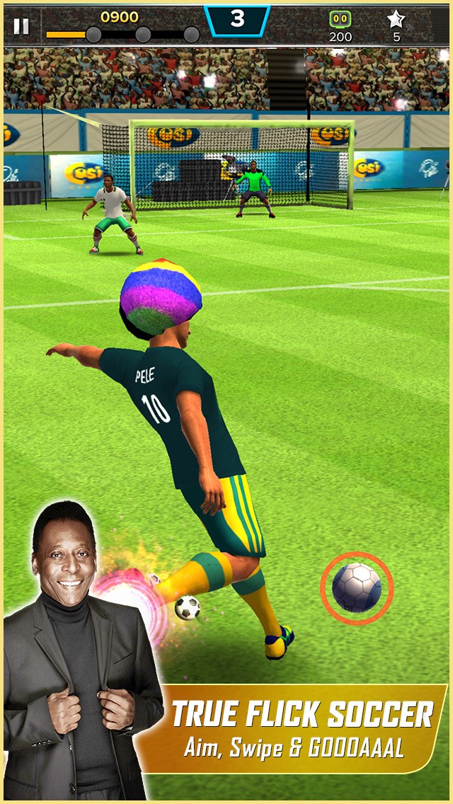 Pelé Soccer Legend: neues Flick-Fußballspiel mit dem besten