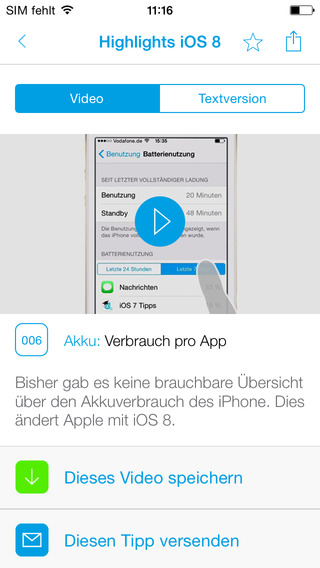 100 Video-Tipps zu iOS 8 für iPad & iPhone iOS