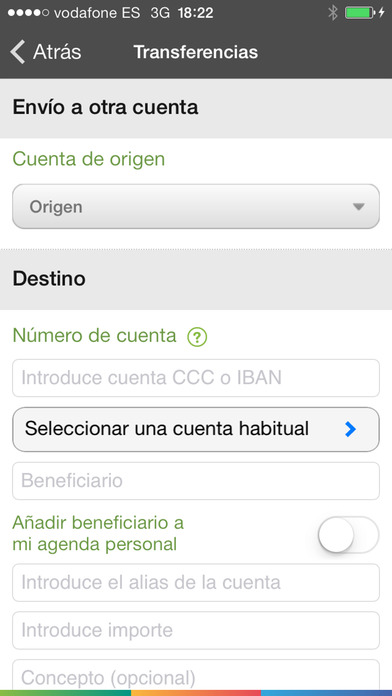 Captura de pantalla del iPhone 5