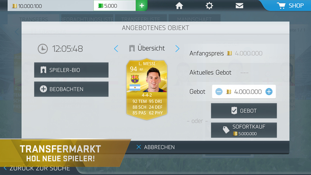 FIFA 16 Ultimate Team iPad