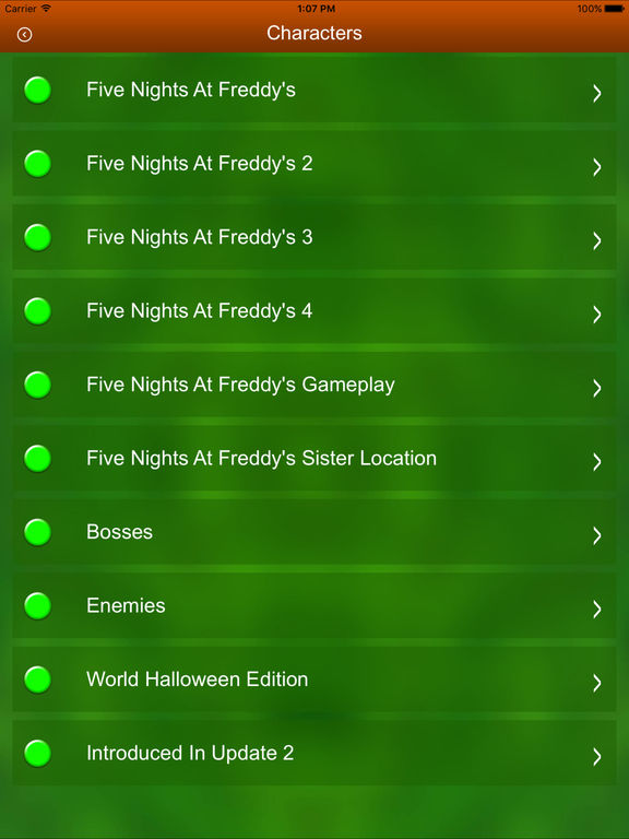 Five nights at freddy's cheat codes for ipad