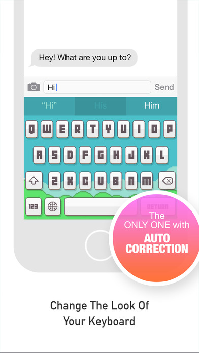 FancyKeyboard for iOS 8 - クールなテーマや背景を使用してキーボードをカスタマイズのおすすめ画像1