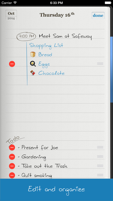 Everyday Notes Monthly screenshot1