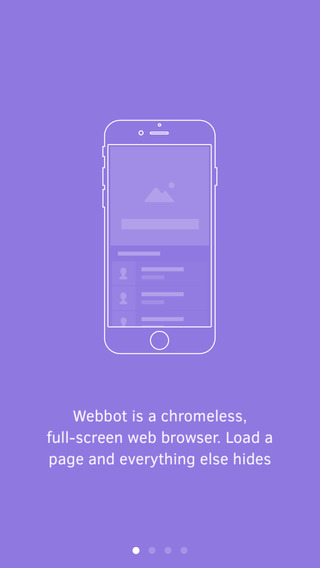 Webbot - full screen web browserのおすすめ画像1