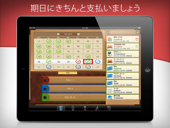 Money for iPad freeでマネー管理のおすすめ画像4