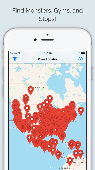 Poke Locator for Pokémon GO - A Free Radar & Mapのおすすめ画像1