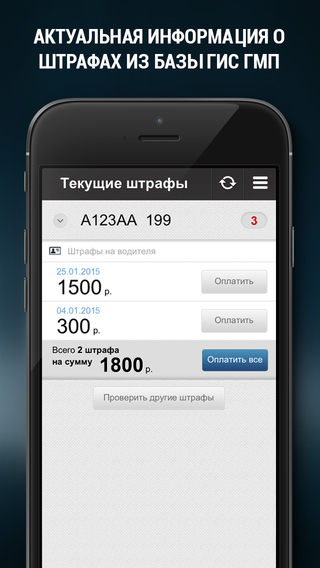 Штрафы ГИБДД. Проверить и оплатить штрафы ГИБДД по всей России.のおすすめ画像2