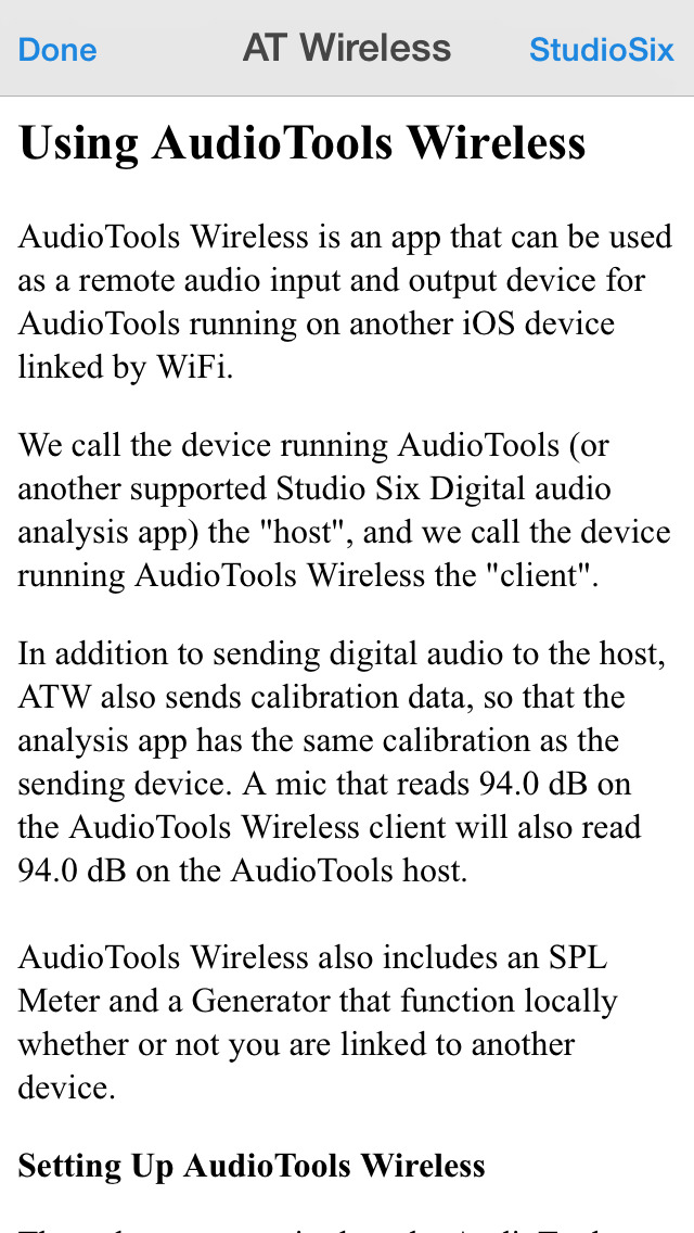 AudioTools Wireless screenshot1