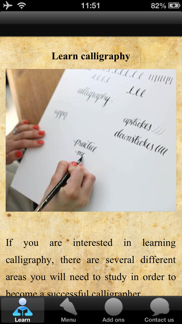 Learn Calligraphy Tut... screenshot1