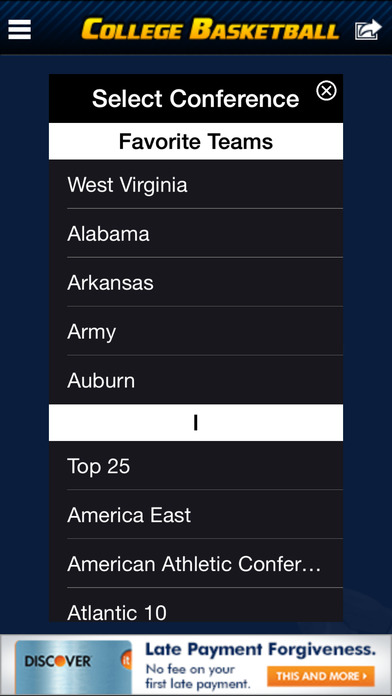 College Basketball Scoreboardのおすすめ画像2