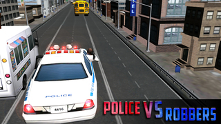 警察の車の追跡シミュレータの 3D screenshot1