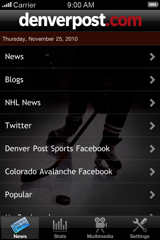 Denver Post Pro Hockey free app screenshot 2