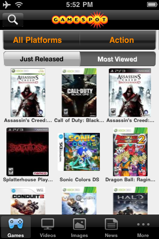 GameSpot free app screenshot 1
