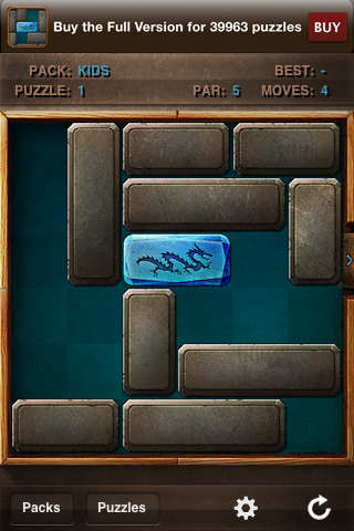 Blue Block Free (Unblock and Sliding Puzzle) free app screenshot 1
