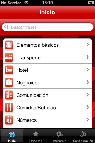 iLingua Mandarin Spanish Phrasebook free app screenshot 3