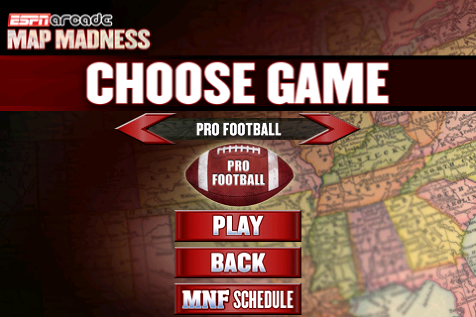 ESPN Map Madness for iPhone free app screenshot 2