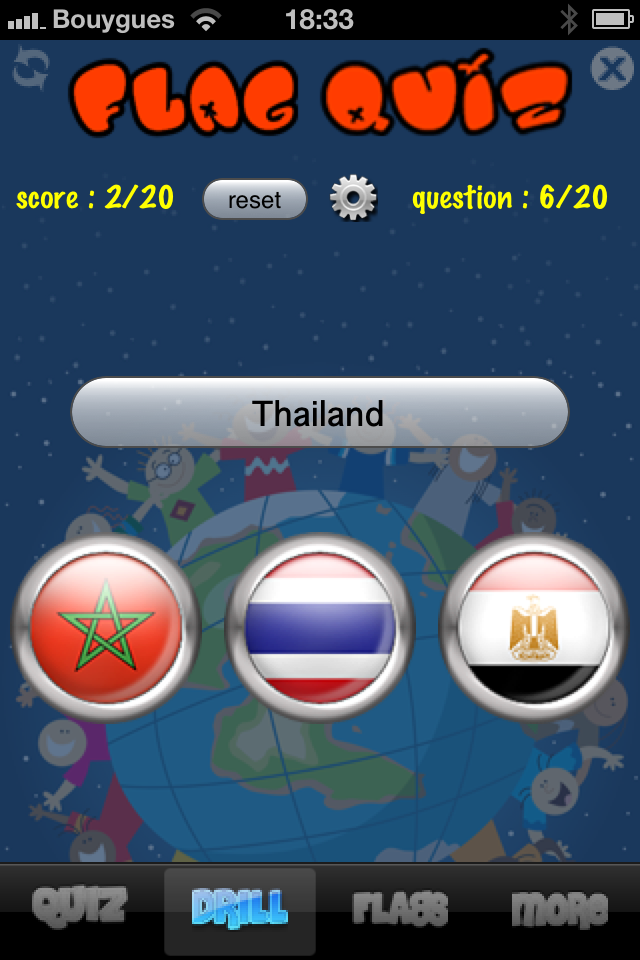 Flag Quiz - Learn world country flags in family with your children or in class with your students while having fun with this educational game quiz free app screenshot 3