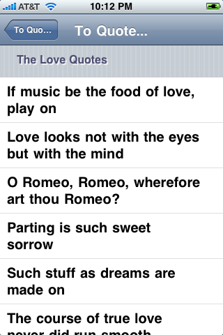 To Quote Shakespeare free app screenshot 3