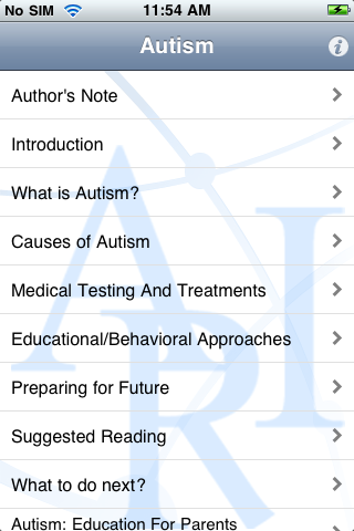 Autism free app screenshot 1