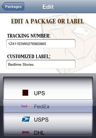 Package Tracker Lite free app screenshot 2