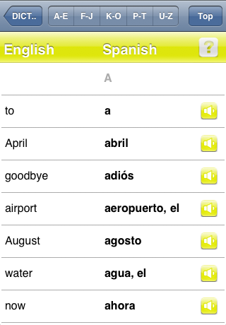 FREE Spanish Dictionary - iCaramba Spanish Course free app screenshot 1