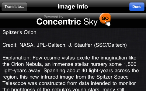 Astronomy Picture of the Day free app screenshot 4