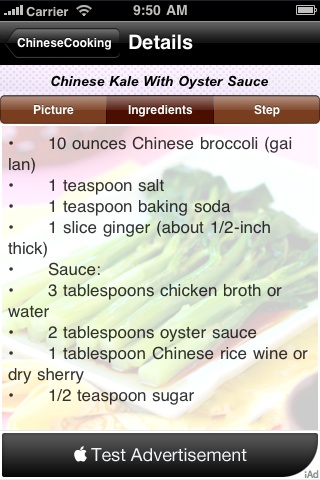 Chinese Cooking free app screenshot 4