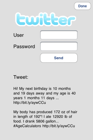 Age Calculators 2 free app screenshot 3