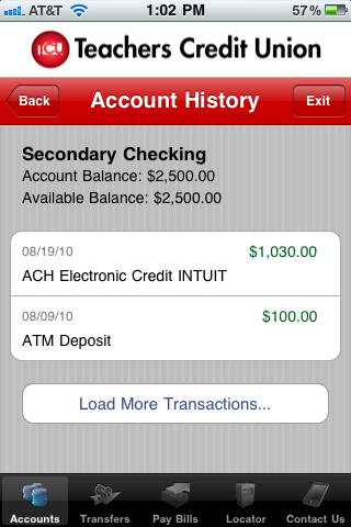 Teachers Credit Union free app screenshot 3