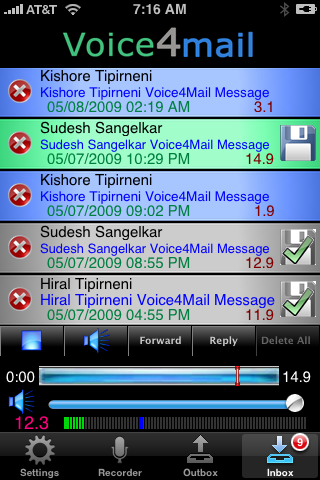 Voice4mail - Speak Your Mail free app screenshot 3