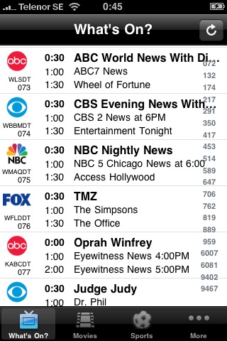 TV-Guide USA free app screenshot 1