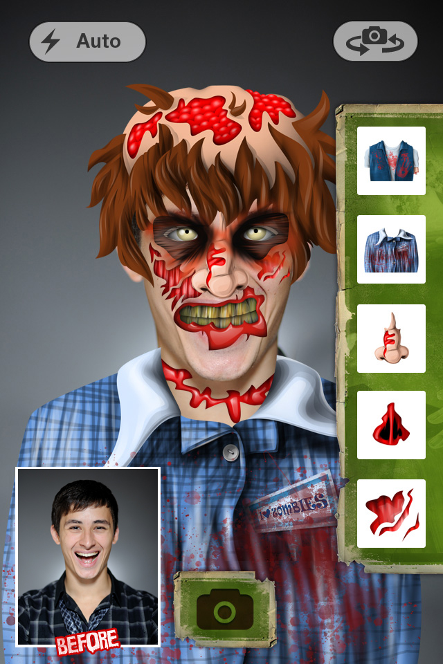iAmZombie - The walking dead photo app for iPhone free app screenshot 2