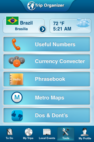 Trip Organizer - Lite free app screenshot 2