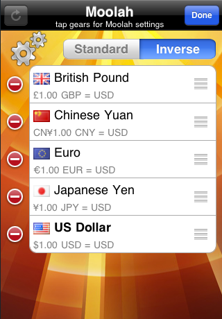 Moolah - Currency Exchange Rates Converter free app screenshot 3