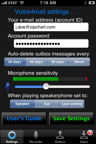 Voice4mail - Speak Your Mail free app screenshot 4