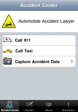 Automobile Accident Lawyer free app screenshot 1