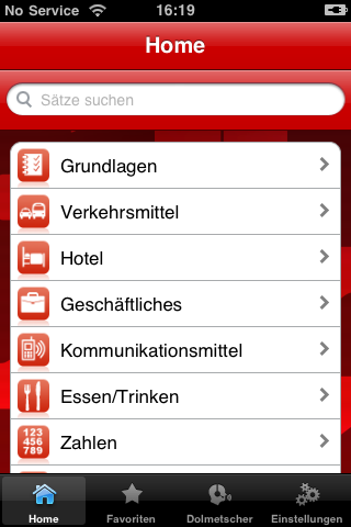 iLingua Arabic German Phrasebook free app screenshot 3