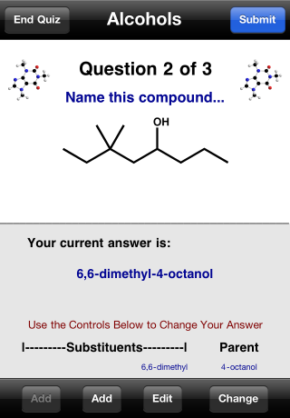 Learn Organic Chemistry Nomenclature LITE free app screenshot 2