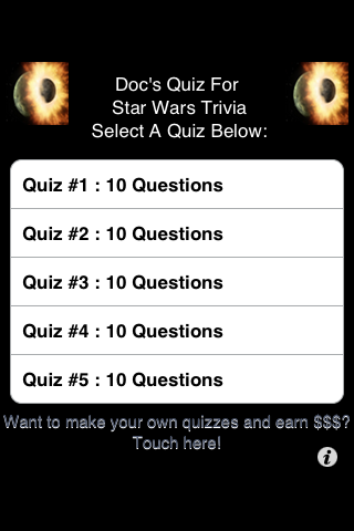 Star Wars Trivia - FREE free app screenshot 1