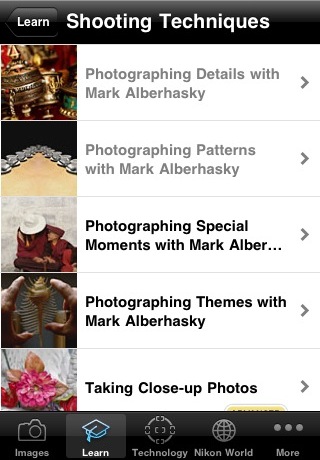 Nikon Learn & Explore - photo tips, techniques and terms free app screenshot 2